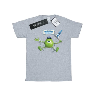 Disney Heren Monsters University Getaped Mike T-Shirt (Sportgrijs)