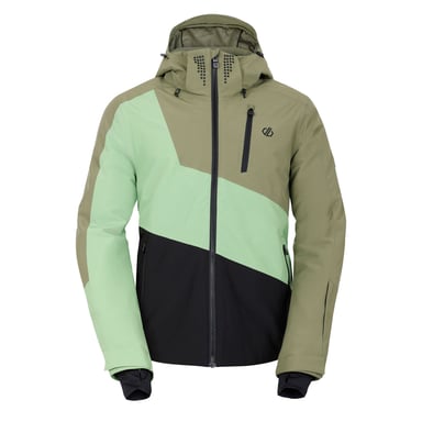 Dare 2B Heren Baseplate II Ski jas (Olivijngroen/Piquantgroen)