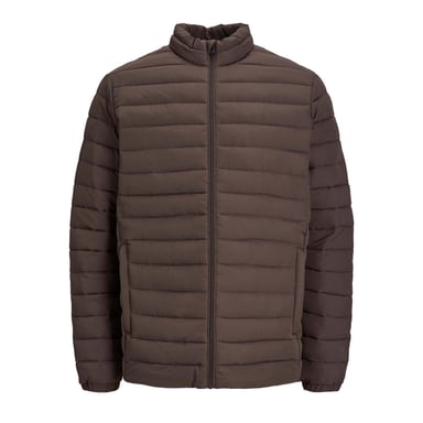 Jack & Jones Jas zomer Recycle Puffer Collar Bruin