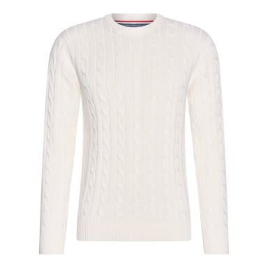 Cappuccino Italia Sweaters Cable Pullover Wit Wit