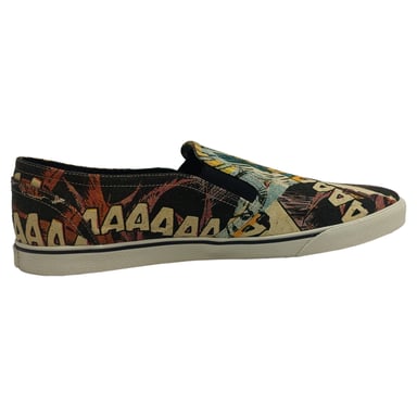 Celine Comic-Print Instapsneakers in Multicolor Canvas