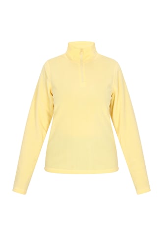 Mymo Fleece trui vrouwen lichtgeel