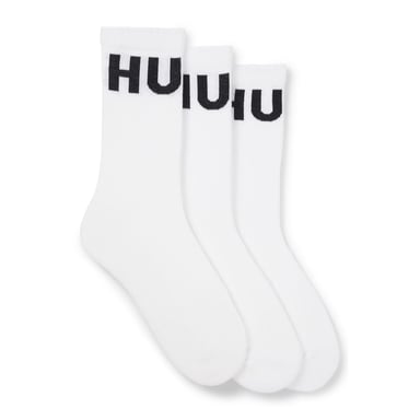 Hugo herensokken (3-pack) in het iconische model, wit.