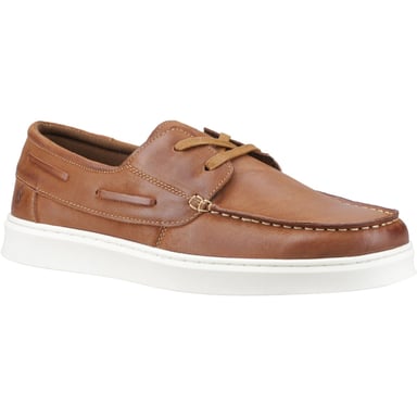 Hush Puppies Madden Leather Men's Tan Boat Shoes