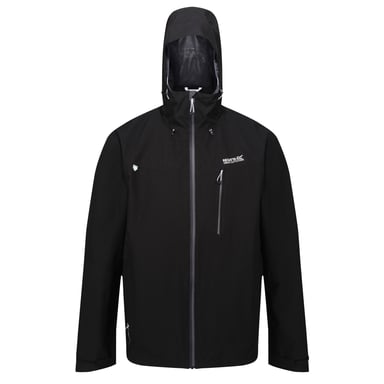 Regatta Heren Birchdale Waterdicht Hooded Jacket (Zwart/Magneet)