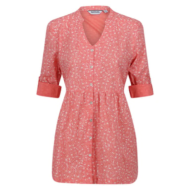 Regatta Dames/Dames Nemora Vogels Katoenen Blouse (Schelp Roze)