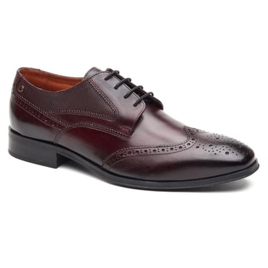 Base London Steeple Brogue Leer Heren Burnt Brown Brogues Schoenen