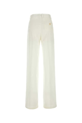 Witte Viscose Wijde-Pant