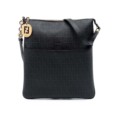 Tweedehands Zucchino Gecoat Canvas Charm Zip Crossbody