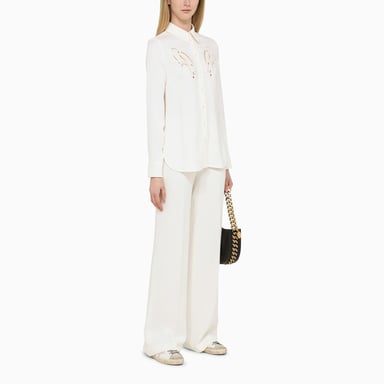 Brede Crème Broek