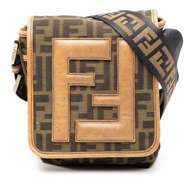 Tweedehands Mini Ff Zucca Canvas Schoudertas