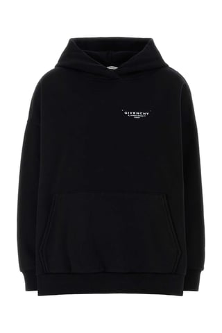 Zwarte Katoenen Oversized Sweatshirt