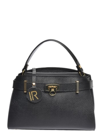 Isabella Rhea Zwart Rundleer Tas