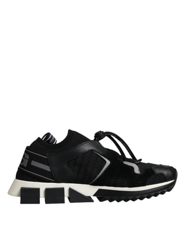 Dolce & Gabbana Zwart Witte Logo Sorrento Heren Sneakers Schoenen