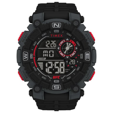 Timex Zwarte Rubber Sporthorloge