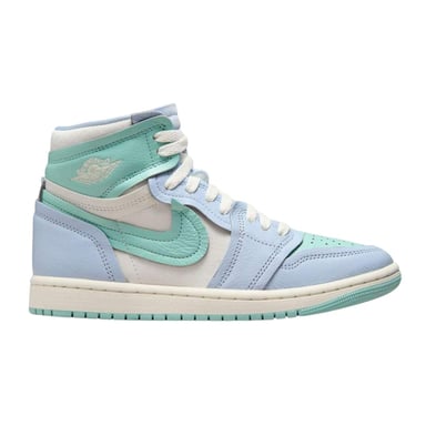 Nike Dames/Dames Air Jordan 1 Leren Hoge Tops Trainers (Lichtblauw)