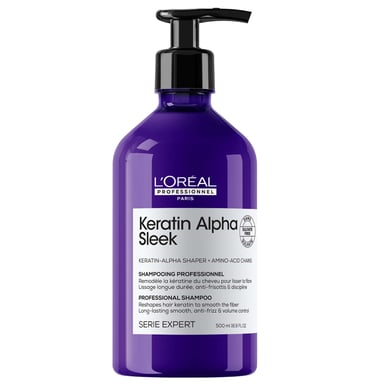 L'Oréal Professionnel Keratin Alpha Sleek Anti-Frizz Smoothing Shampoo 500ml