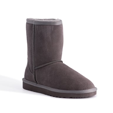 Aus Wooli "Cronulla" Australië Mid Calf Sheepskin Boot, Grijs