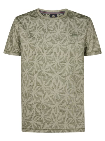 Petrol Industries - Heren T-shirt met all-over print Cromo - Groen