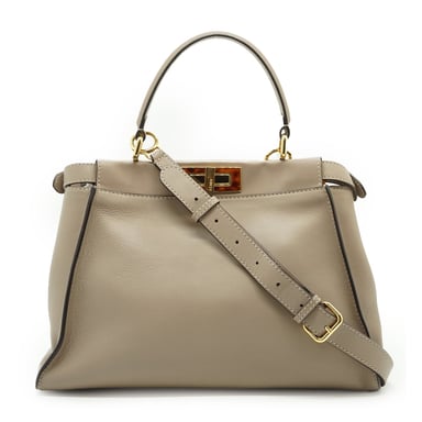 Fendi leren handtas Peekaboo