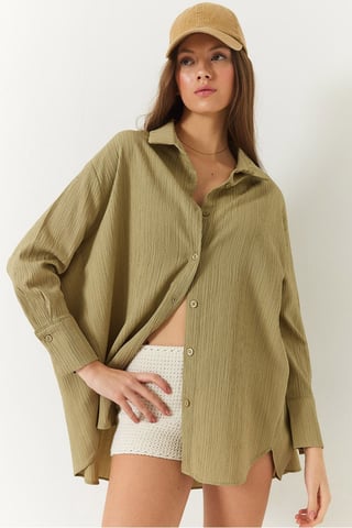 Overmaatse Textuurshirt