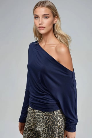 Bootkraag Drape Blouse