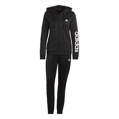 Women's adidas Essentials Logo French Terry Tracksuit in Black-White