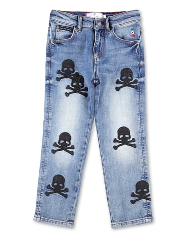 Denim Broek Skull