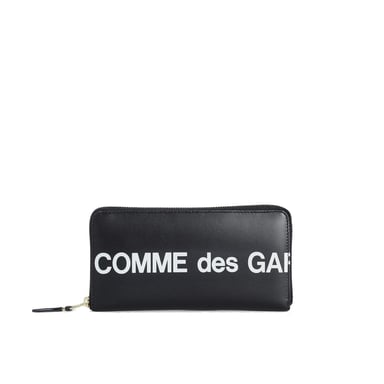 Comme Des Garçons Zwarte Koehuid Portemonnee