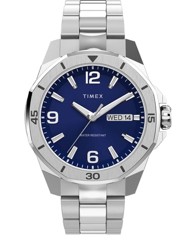 Timex Essex Heren Horloge Zilverkleurig TW2W79500