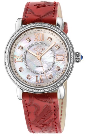 GV2 Marsala Swiss Quartz Diamond Watch