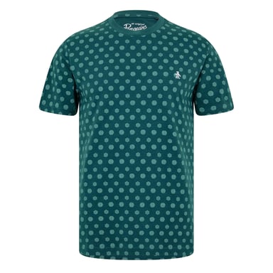 Original Penguin Mens Geometric Crew Neck T-Shirt (June Bug)