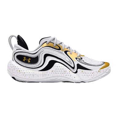 Under Armour Mens Spawn 6 Leather Basketball Basketball Shoes (White)