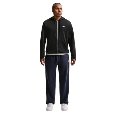 Nike Mens Sportswear Club Full Zip Hoodie (Black)