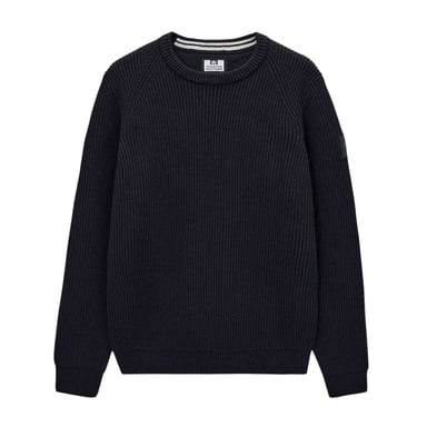 Weekend Offender Mens Morello Rib Knit Jumper (Navy)