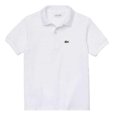 Lacoste Jongens Piqué Poloshirt (Wit)