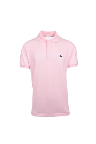 Lacoste Basic Logo Pique Regular Fit Polo Shirt Pale Pink