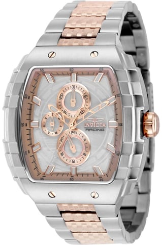 Invicta S1 Rally 50243 Herenhorloge - Quartz Uurwerk - Roestvrij Staal met Zilveren Wijzerplaat - 47 mm