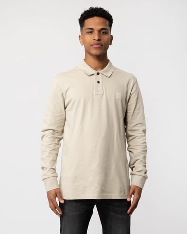 BOSS Orange Passerby Heren Langdurige Stretch-Katoen Polo Shirt met Logo Patch