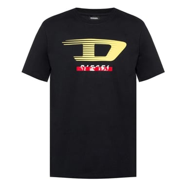 Diesel T-Just-Y4 D-logo zwart T-shirt