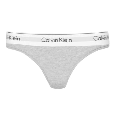 Calvin Klein Dames/Dames Logo Katoenmix String (Grijs)