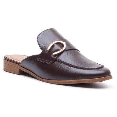 Hush Puppies Calla Leather Women's Chocolate Mules