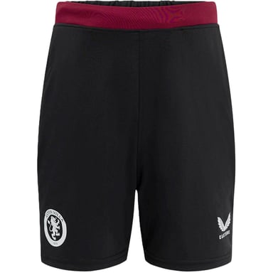 Castore Aston Villa FC-voetbalshorts voor kinderen (Zwart)