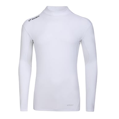 Sondico Heren-basislaagshirt met hoge kraag (Wit)
