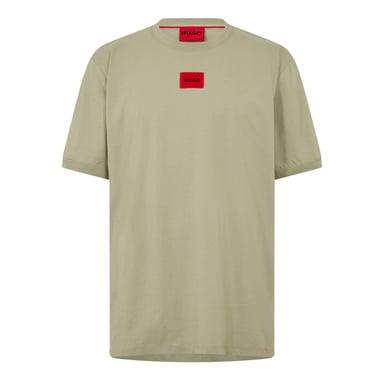 Hugo Diragolino T-shirt voor heren met logo op de borst (Pastelgroen)