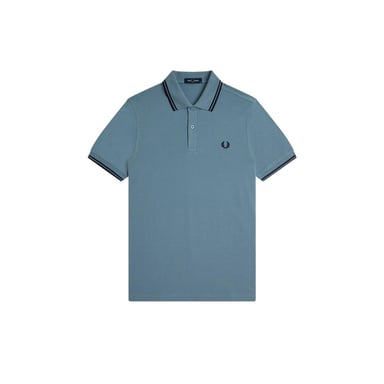 Fred Perry Heren Twin Tip Poloshirt (Blauw)