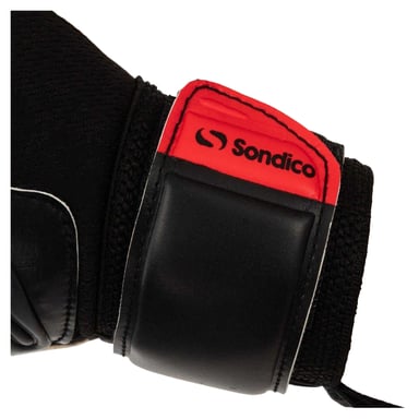 Sondico Volwassen uniseks Aerospine keepershandschoenen (Zwart, Rood)