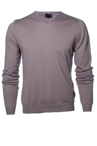 Lanvin, grey wool v neck sweater