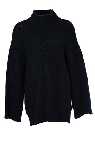 A.P.C., black ribbed turtle neck sweater