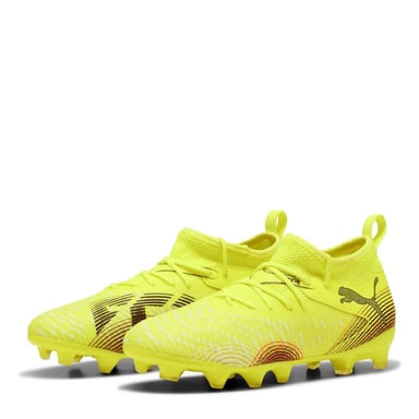 Puma Future 8 Ultimate Match voetbalschoenen voor kinderen (kunstgras) (Geel/zwart)